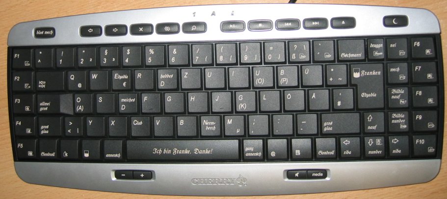 Franken haben jetzt Ihre eigene, fränkische Tastatur!