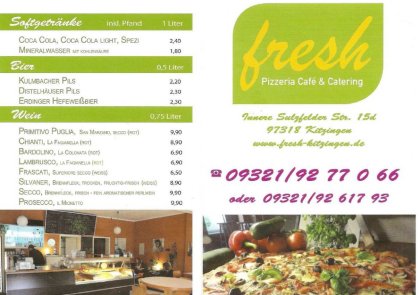 fresh – neuer Pizzalieferservice in Kitzingen – lecker!