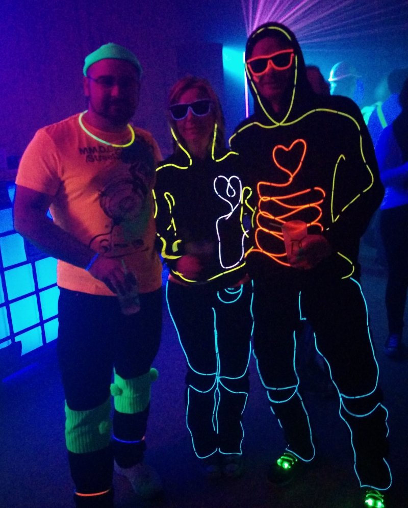 LED / El Wire Kostüm für die nächste Neon-Party oder Rave